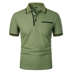 Men Breathable Polo Shirt Casual Summer Slim Fit Solid Color Tee Top Tshirt Gift