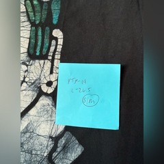 VTG RARE Gildan Native Trippy Sun Aztec Black Multi Color T-Shirt Size S M
