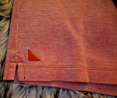 Untuckit mens cottton blend henley long sleeve shirt size XX-Large color orange
