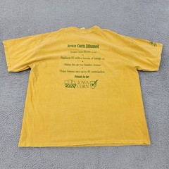 Iowa Corn Indy 250 Shirt Mens 2XL XXL Yellow Graphic