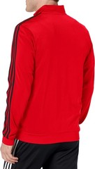 adidas Men’s Essentials Warm-up 3-stripes Track Top – Scarlet/Black – XX-Large