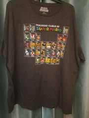 2x Super Mario 2018 Periodic Table Of Super Mario Short Sleeve