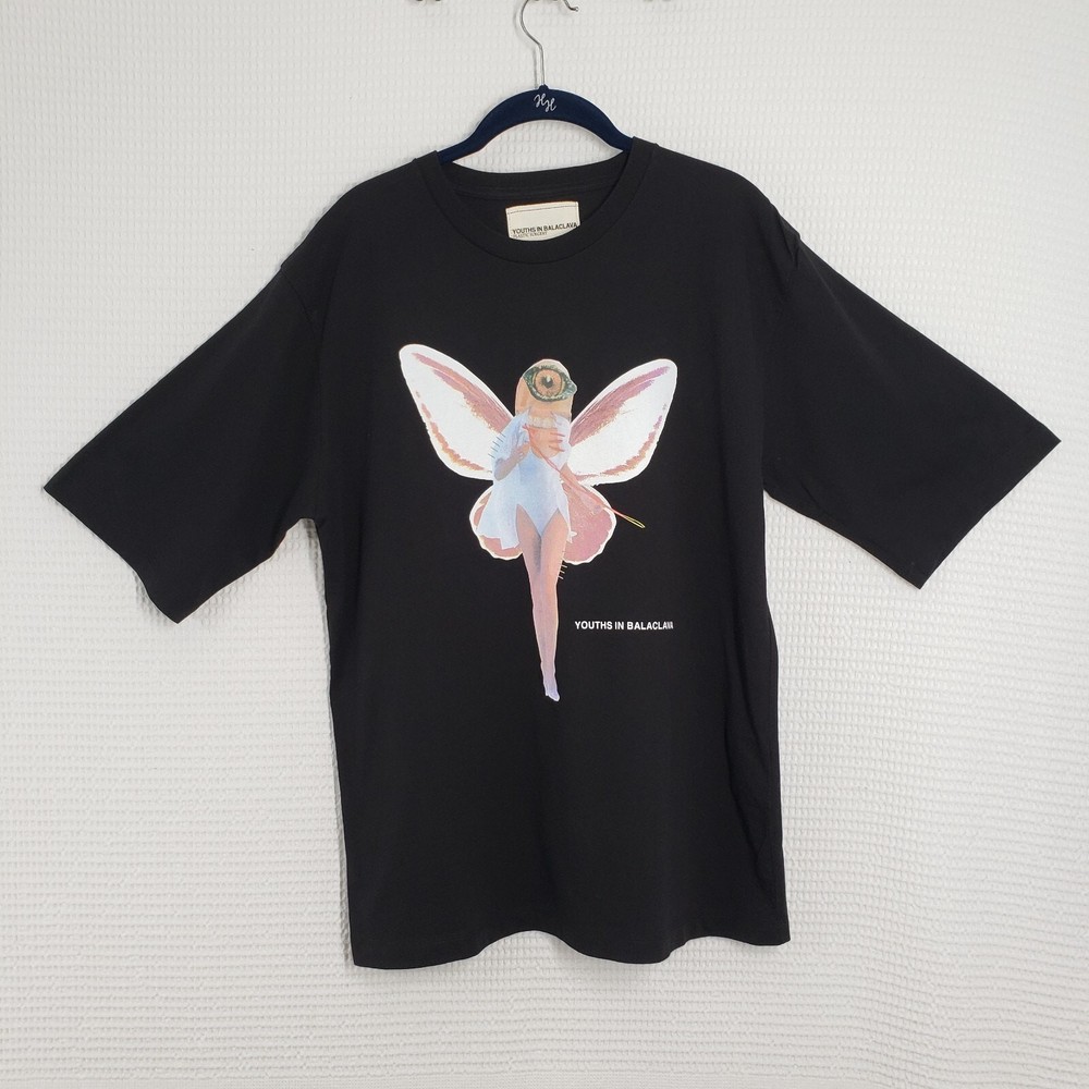 Youths In Balaclava T-Shirt Mens Large Black Plastic Surgery Fairy Streetwear
