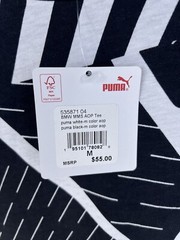 New Puma BMW M Sport Shirt Men All Over Print Abstract Medium Motorsport MMS AOP