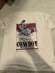 Cowboy Killer T Shirt Men 2XL Skull Graphic Western Tan Color