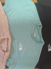 Lot Of 3 North Face Mens Shirts. Medium. Dark grey, Blue And Peach. NWOT READ