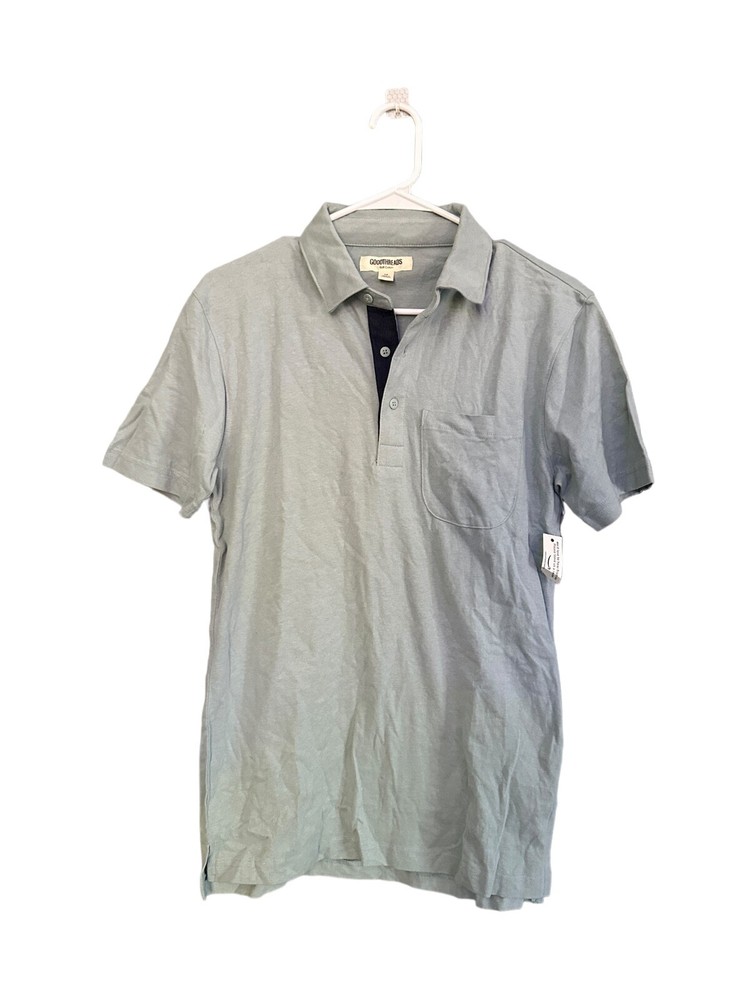 GoodThreads Light Blue Collared T Shirt Mens Size XS NWT Soft Cotton