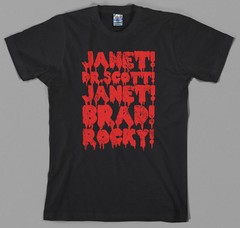 Rocky Horror T Shirt picture show janet brad dr scott frank furter musical gift