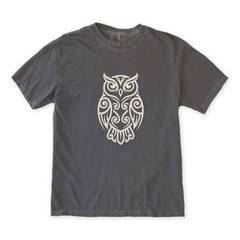 Tribal Owl T-Shirt | Intricate Celtic Knot Wisdom Unisex Unisex Tee Shirt