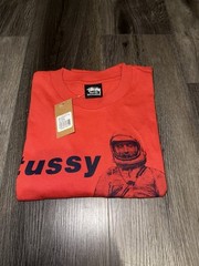 Stussy “Astronaut Tee” – Medium – Red / Cayenne – NWT Unreleased 2025