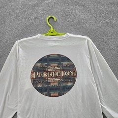Pendleton Men Shirt XL White Graphic Long Sleeve