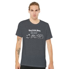 Funny Political T-Shirt 1 Politician Progress 3 Politicians Screwed Gift Tee