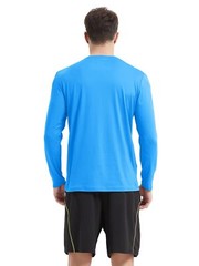 Men’s UPF 50+ Long Sleeve Shirts Sun Block Fishing Casual Sport Workout T-Shirts