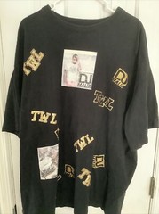 DJ MALIK – Black SHIRT W Photo & GOLD letters – TWL – Mens Size 4XL – FREE SHIP