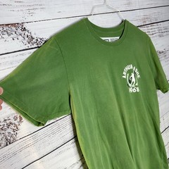 Roots of Fight Arthur Ashe 1968 Double Sided Graphic T-Shirt Green Men’s Large