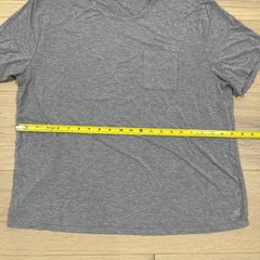 Cozy Earth Bamboo Lounge Pocket T-Shirt Tee Mens Size L Crew Neck Gray