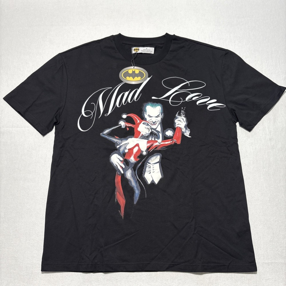NWT Joker Harley Quinn Mad Love T-Shirt Adult Medium DC Comics Batman *NEW* Puff