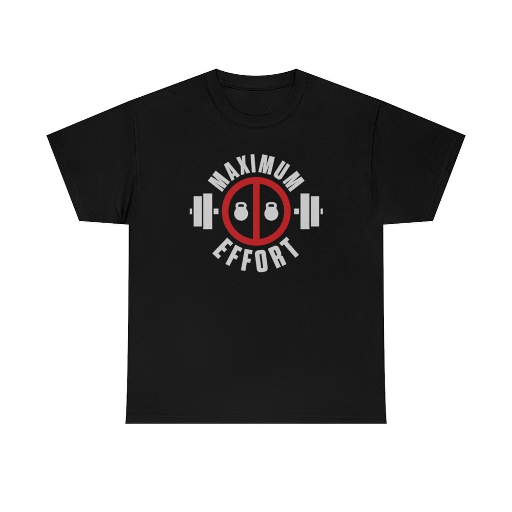 Maximum Effort Weightlifting Kettlebell Gym T-Shirt