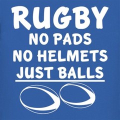 Rugby No Helmets No Pads Just Balls – Mens Ringer – Union League Six Nations