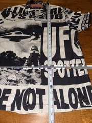 Billionaire Boys Club Men UFO Short Sleeve Woven Shirt White Small