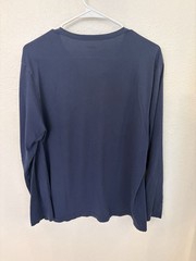 Mack Weldon Henley Mens Medium Navy Blue Long Sleeve 100% Pima Cotton