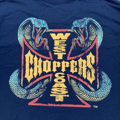 West Coast Choppers Cobra Graphic Logo Men’s Crew Neck Black T-Shirt Sizes Vary