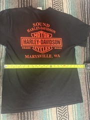 Sound Harley Davidson Marysville, WA Shirt, L, 28 in Long, 20 in Wide