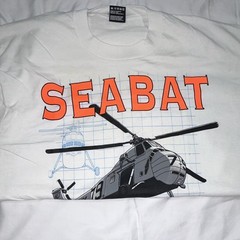 Vintage Fruit of the Loom Men’s XL Navy SEABAT UH-34 Helicopter Graphic T-Shirt