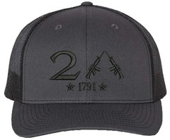 Only 2A The 2nd Amendment Richardson Embroidered One Size Fits All Trucker Hats