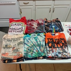 Bulk Lot 48 Graphic Print Shirts Mixed Sizes Graphics Sports Anime Festival #2