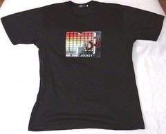 Mr. Disc Jockey LA Light Design t-shirt men sz XL black sound activated