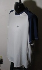 LAYER 8 Ivory Blue Short Sleeve Compression T-Shirt Size 2XL 50-52