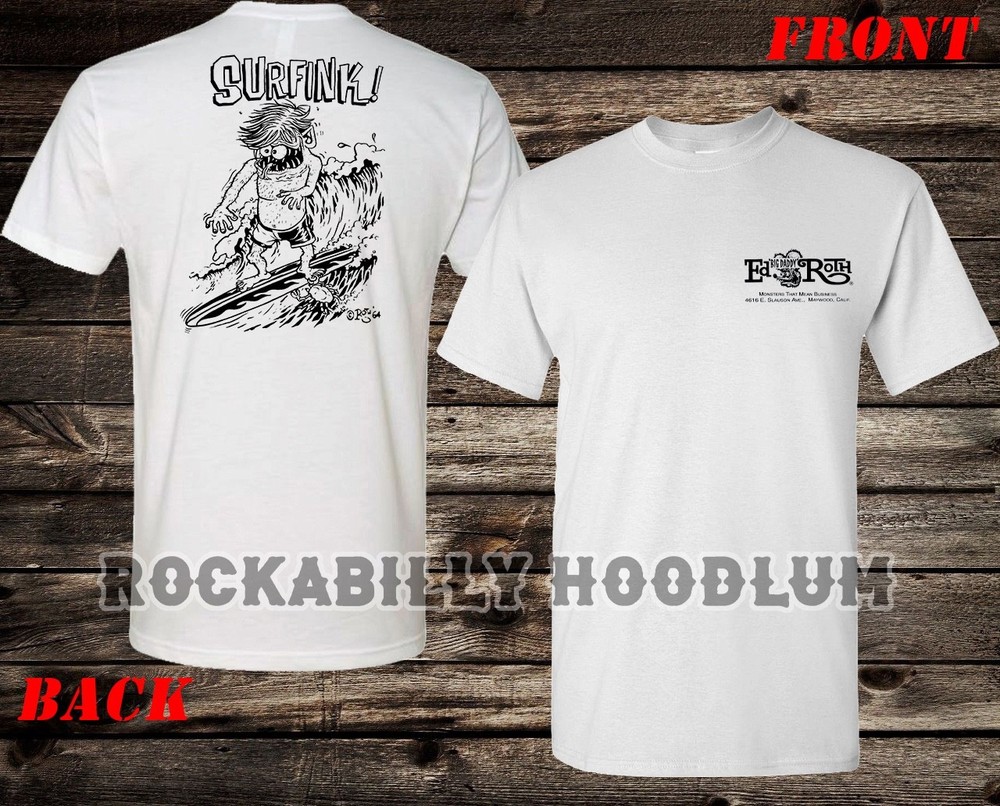 Retro Hot Rod Tee T Shirt Ed Big Daddy Roth Studios 60s Monster Surfink