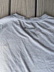 Champion Double Dry T-Shirt Mens Large Gray Athletic Logo Moisture Wicking NWT