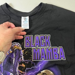 TeeStyled Black Mamba Kobe Bryant TShirt Mens Medium Black Graphic Basketball