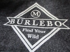 Burlebo Shirt Mens Medium Gray Graphic Print Wild and Free Long Sleeve Crewneck