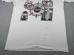 San Franscisco Shirt Adult Large White Fisherman Wharf California Ocean Beach