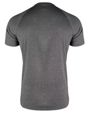 Under Armour Men’s Adult Size Small T Shirt, 2.0 Tech Tee 1326413, Charcoal Gray