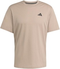 adidas Men’s Essentials Feel Ready Training T-Shirt – chalky brown / black – Lar