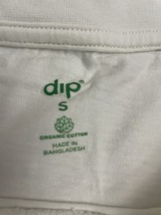 Dip Brand Cream 100% Organic Cotton Small Tshirt
