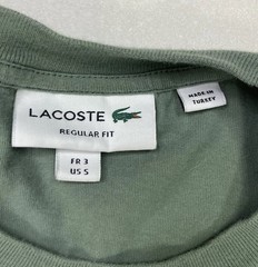 Lacoste Graphic T-shirt Men Size 3 Small Green Short Sleeve