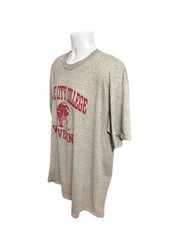 VTG Grove City College Wolverines Football Shirt Men XL Heather Gray Russell