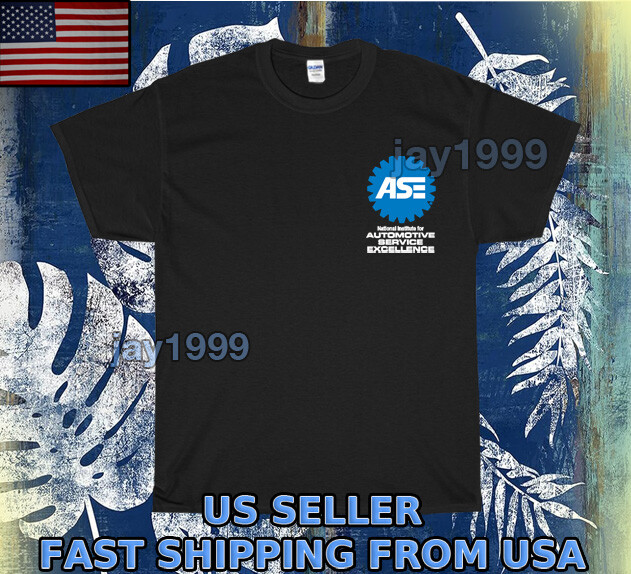 NEW SHIRT ASE AUTOMOTIVE SERVICE LOGO UNISEX T-SHIRT FUNNY MEN’S SIZE S-5XL