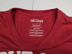 I Put Out For Santa T Shirt Adult Large Gildan Red Christmas Holiday Cookies