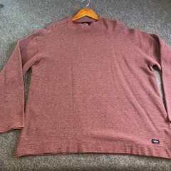 Dockers Levis Shirt Men Large Red Blue Striped Y2K Skate Surf Vintage Boxy Baggy