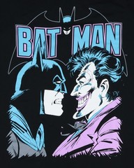 DC Comics Batman Shirt Mens The Joker Adult Short Sleeve Graphic Tee (L)