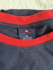 U.S. Polo Assn. Men’s Ringer Graphic Logo T-Shirt Navy/Red/White XL