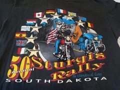 Vintage Harley Davidson Shirt Sturgis 50th Annual International Event Late 80’s