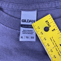 Gildan Shirt Mens XL Gray Macon Speedway Nascar Racing Car Double Sided