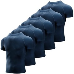 Men’s Compression Shirts 3/5 Pack, Short Sleeve Athletic Compression Tops Coo…